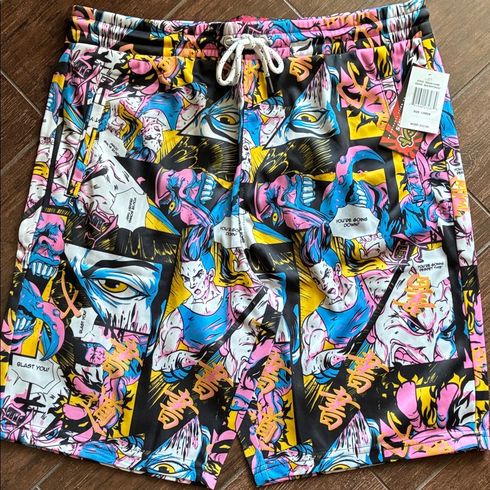Vibrant Graphic Men's board Shorts